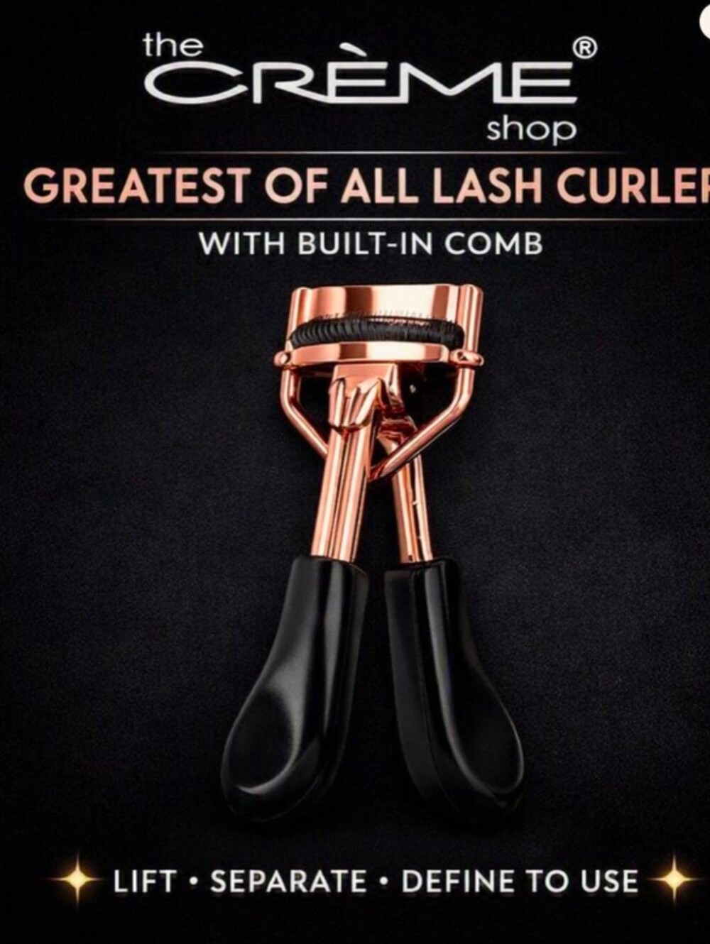 ❤️ Crème Shop Greatest of All Lash Curler with Built-in Comb K-Beauty Korean